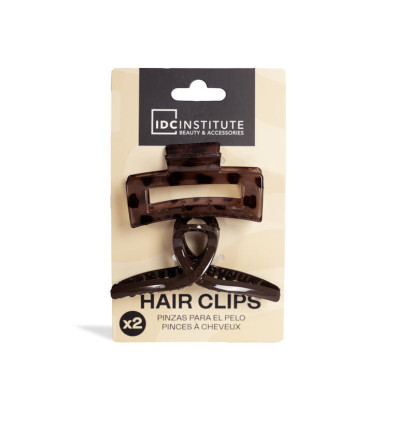 IDC INSTITUTE SET 2 PINZAS DE CABELLO R 35032