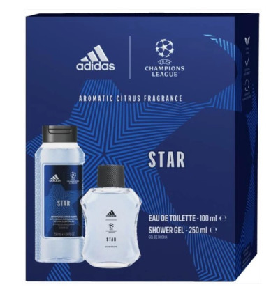 ADIDAS CHAMPIONS LEAGUE STAR EDT 100 ml + GEL 250 ml