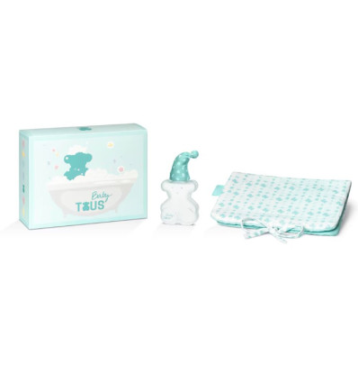 TOUS BABY EAU DE COLOGNE 100 ml SPRAY + PORTA TOALLITAS BABY TOUS