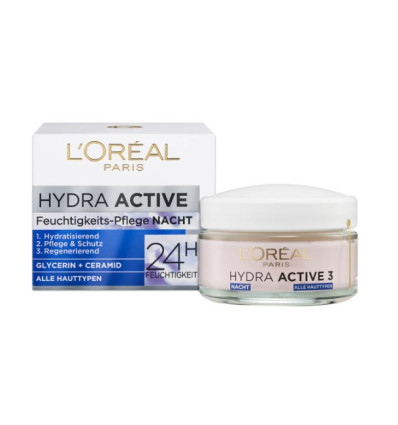 LOREAL Hydra Active 3 CREMA DE NOCHE TODO TIPO DE PIEL 50 ml