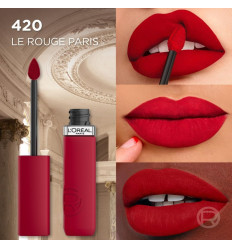 LOREAL INFAILLIBLE MATTE RESISTANCE 420 LE ROUGE PARIS LABIAL LÍQUIDO 5 ml
