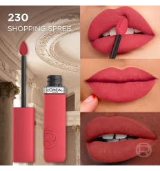 LOREAL INFAILLIBLE MATTE RESISTANCE 230 SHOPPING SPREE LABIAL LÍQUIDO 5 ml
