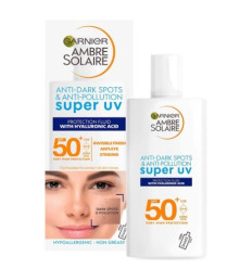 GARNIER SUPER UV PROTECTOR FACIAL SPF 50 ANTIMANCHAS Y ANTIPOLUCIÓN 40 ml