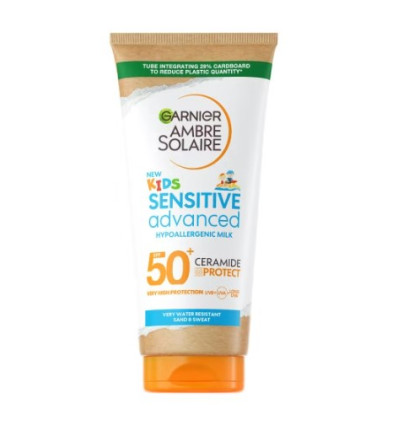 GARNIER SENSITIVE ADVANCED KIDS PORTECTOR SOLAR SPF 50 HIPOALERGÉNICO RESISTENTE AL AGUA 175 ml