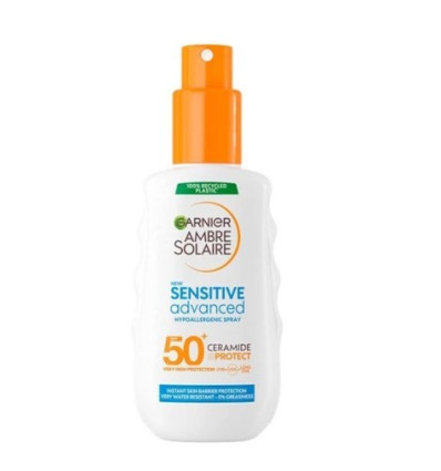 GARNIER AMBRE SOLAIRE SENSITIVE ADVANCED SPF 50 PROTECTOR SOLAR SPRAY 150 ml