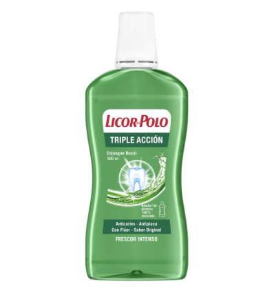 LICOR DEL POLO ENJUAGUE BUCAL TRIPLE ACCIÓN 500 ml