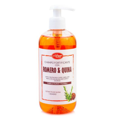 NURANA CHAMPÚ FORTIFICANTE CON ROMERO & QUINA 500 ml DOSIFICADOR