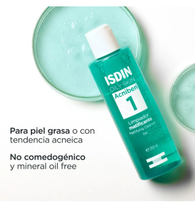 Isdin Acniben Gel Limpiador Matificante 200ml