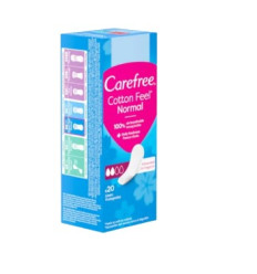 CAREFREE COTTON FEEL SALVASLIPS NORMAL SIN FRAGANCIA 20 unidades