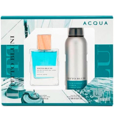 TITTO BLUNI ACQUA EDT 75 ml SPRAY + DEO SPRAY 200 ml HOMBRE