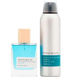 TITTO BLUNI ACQUA EDT 75 ml SPRAY + DEO SPRAY 200 ml HOMBRE