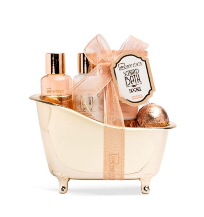 IDC INSTITUTE JUEGO DE REGALO DE BAÑO PERFUMADO BRONCE R 42266