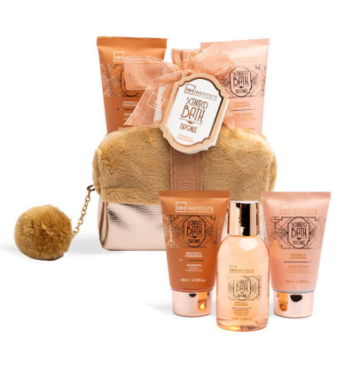 IDC INSTITUTE SCENTED BATH BRONZE NECESER 4 PIEZAS Ref. 42271