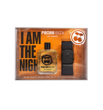 PACHA IBIZA HOT ENERGY EDT 100 ml SPRAY + CINTURON