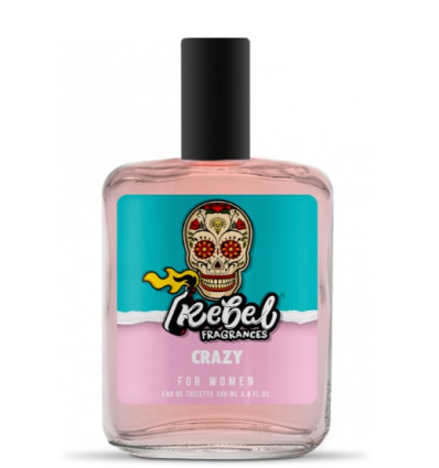 REBELD FRAGANCES CRAZY FOR WOMEN EDT 100 ml SPRAY SIN CAJA