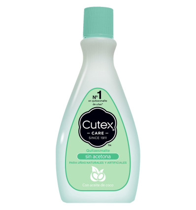 CUTEX QUITAESMALTE SIN ACETONA HIDRATA UÑAS NATURALES Y ARTIFICIALES 100 ml