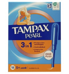 TAMPAX PEARL 3 EN 1 SUPER PLUS 18 UNIDADES