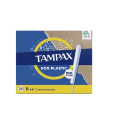 TAMPAX NON PLASTIC REGULAR 20 unidades