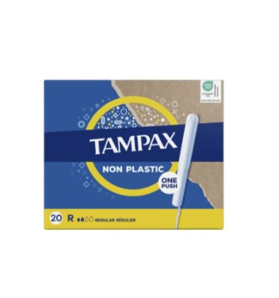 TAMPAX NON PLASTIC REGULAR 20 unidades