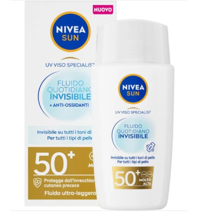 NIVEA SUN FLUIDO FACIAL INVISIBLE SPF 50 ULTRALIGERO 40 ml