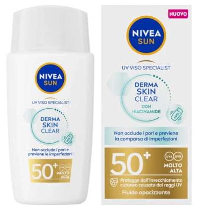 NIVEA SUN DERMA SKIN CLEAR SPF 50 CON NIACINAMIDA PROTECTOR FACIAL40 ml