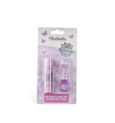 MARTINELIA SHIMMER WINGS BÁLSAMO LABIAL y 2 ANILLOS Ref. 26125