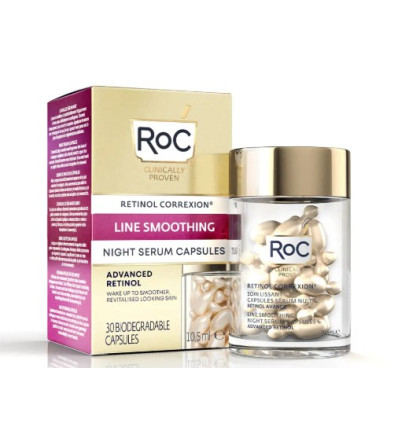 ROC RETINOL CORREXION SERUM DE NOCHE 30 CÁPSULAS 10.5 ml