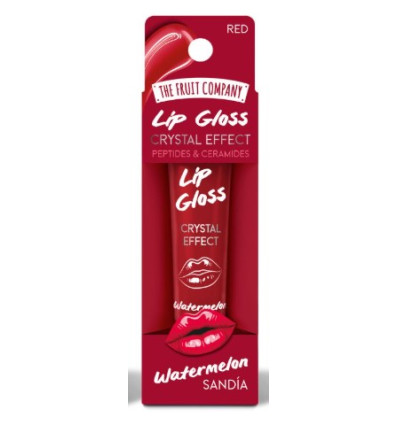 THE FRUIT COMPANY LIP GLOSS CRYSTAL EFFECT WATERMELON SANDÍA RED 12 g