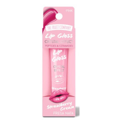 THE FRUIT COMPANY LIP GLOSS CRYSTAL EFFECT STRAWBERRY CREAM FRESA NATA PINK12 g