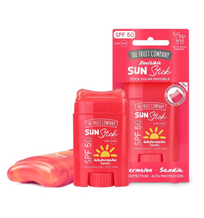 THE FRUIT COMPANY SUN STICK INVISIBLE SANDÍA SPF 50 PROTECTOR SOLAR 20 g