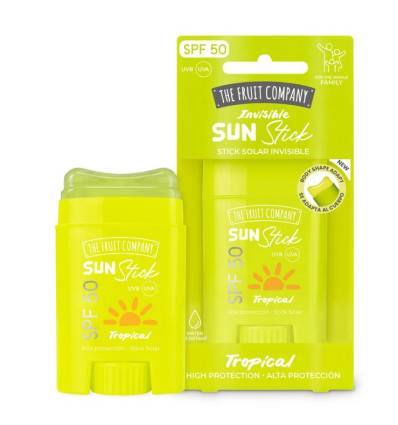 THE FRUIT COMPANY PROTECTOR SOLAR EN STICK TROPICAL SPF 50 INVISIBLE 20 g