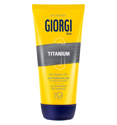 GIORGI GEL FIJADOR TITANIUM FIJACIÓN 9 170 ml