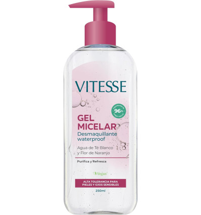 VITESSE GEL MICELAR DESMAQUILLANTE WATERPROOF 250 ml