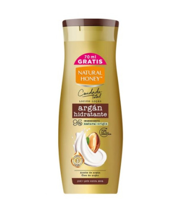 NATURAL HONEY LOCIÓN ARGÁN HIDRATANTE 400 ml