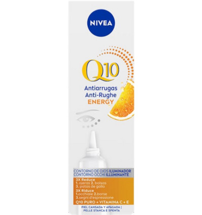 NIVEA Q 10 ENERGY ANTIARRUGAS CONTORNO DE OJOS ILUMINADOR 15 ml