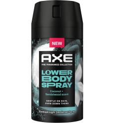 AXE LOWER BODY SPRAY COCONUT + SANDALWOOD SCENT 100 ml SPRAY