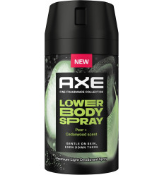 AXE LOWER BODY SPRAY PEAR + CEDARWOOD SCENT 100 ml SPRAY