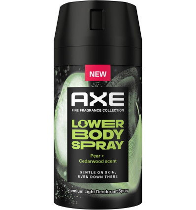 AXE LOWER BODY SPRAY PEAR + CEDARWOOD SCENT 100 ml SPRAY