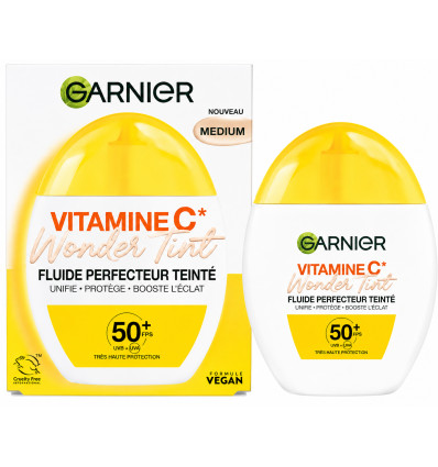 GARNIER VITAMNICA C WONDER TINT FLUIDO FACIAL SPF 50 COLOR MEDIUM 40 ml