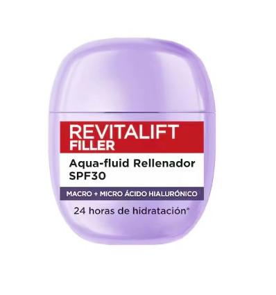 LOREAL REVITTALIFT FILLER AQUA FLUID RELLENADOR SPF 30 40 ml