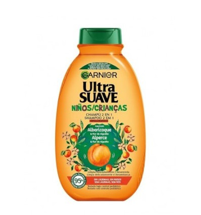 GARNIER ULTRA SUAVE CHAMPU 2 EN 1 ALBARICOQUE 400 ml