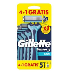 GILLETTE SENSOR 3 COOL 5 MAQUINILLAS DE AFEITADO