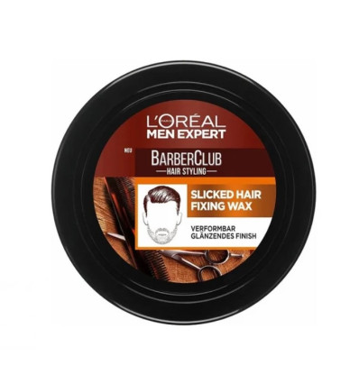 LOREAL MEN BARBERCLUB CERA DE FIJACIÓN CABELLO Y ROSTRO 75 ml