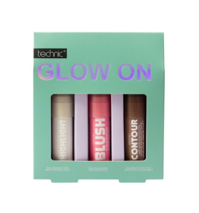 TECHNIC GLOW ON ILUMINADOR + COLORETE + CONTORNO R 996223
