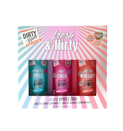 DIRTY WORKS FRESH & FLIRTY SET DE BRUMAS CORPORALES R 996302