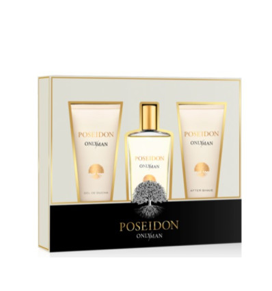POSEIDON ONLY MAN EDT 100 ml SPRAY + GEL 100 ml + AFTER SHAVE 100 ml
