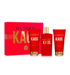 POSEIDON KAOS FOR MEN EDT 100 ml SPRAY + GEL DE DUCHA 100 ml + AFTER SHAVE 100 ml