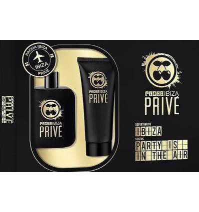 PACHA IBIZA PRIVE EDT 50 ml SPRAY + GEL & CHAMPU 75 ml