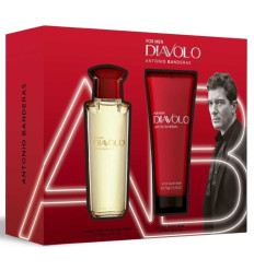 ANTONIO BANDERAS DIAVOLO FOR MEN EDT 100 ml SPRAY + AFTER SHAVE BALSAMO 75 ml