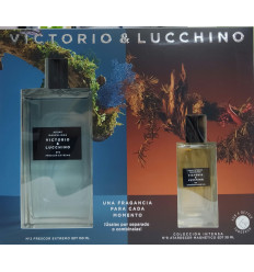 VICTORIO & LUCCHINO AGUAS MASCULINAS Nº2 FRESCOR EXTREMO EDT 150 ml SPRAY + Nº8 ATARDECER MAGNETICO EDT 30 ml SPRAY